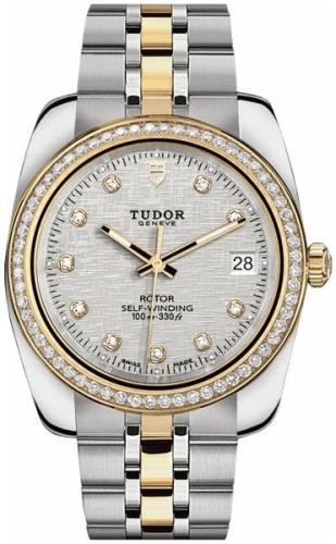 Tudor Miesten kello 21023-0004 Classic Date Hopea/18K keltakultaa