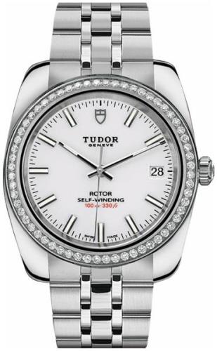 Tudor Miesten kello 21020-0010 Classic Date Valkoinen/Teräs Ø38 mm