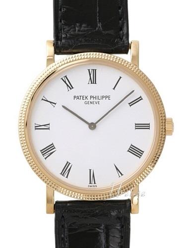 Patek Philippe Miesten kello 5120J/001 Calatrava Valkoinen/Nahka Ø35