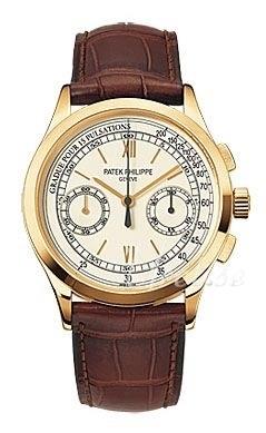 Patek Philippe Miesten kello 5170J/001 Complicated Hopea/Nahka Ø39 mm