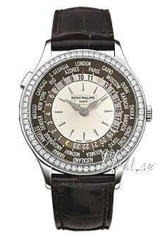 Patek Philippe Naisten kello 7130G Complicated World Time Hopea/Nahka