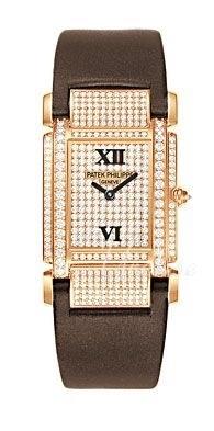 Patek Philippe Naisten kello 4910R/001 Twenty~4 Timanteilla/Satiini