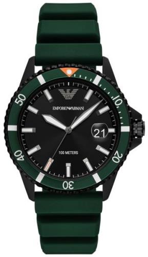 Emporio Armani Miesten kello AR11464 Diver VALUE_INKNOWN Musta/Kumi