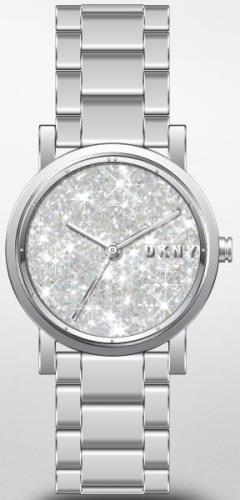 DKNY Naisten kello NY2986 Soho Hopea/Teräs Ø34 mm