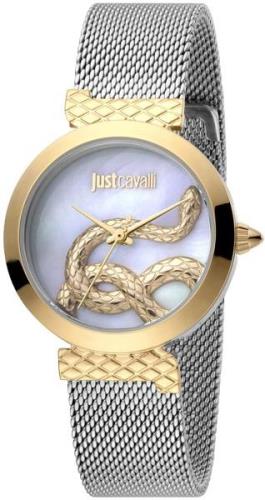 Just Cavalli Naisten kello JC1L091M0085 Valkoinen/Teräs Ø32 mm