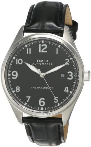Timex Miesten kello TW2T69600 Musta/Nahka Ø42 mm