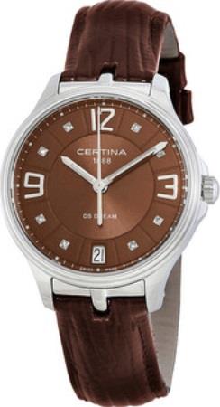 Certina Naisten kello C021.210.16.296.00 DS Dream Ruskea/Nahka Ø30.5