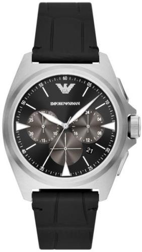 Emporio Armani Miesten kello AR11430 Nicola Musta/Nahka Ø41 mm