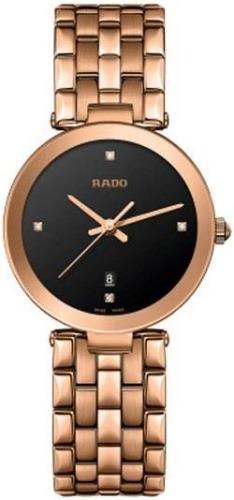 Rado Naisten kello R48893714 Florence Musta/Punakultasävyinen Ø28 mm