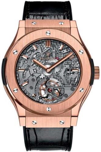 Hublot Miesten kello 504.OX.0180.LR Classic Fusion Luurankokello/Kumi