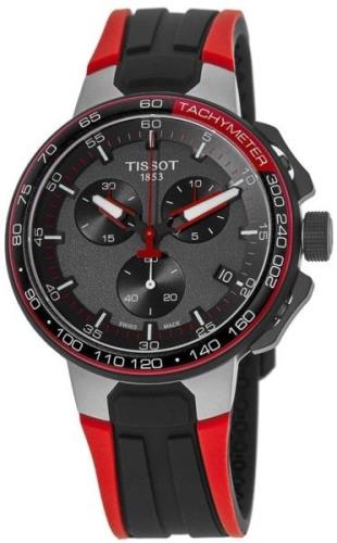 Tissot Miesten kello T111.417.27.441.00 T-Race Harmaa/Kumi Ø44.5 mm