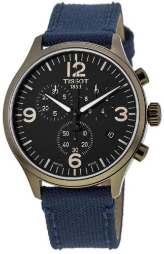 Tissot Miesten kello T116.617.37.057.01 T-Sport Musta/Nahka Ø45 mm