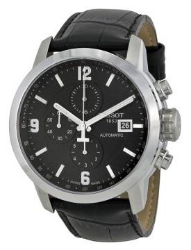 Tissot Miesten kello T055.427.16.057.00 Carson Automatic Musta/Nahka