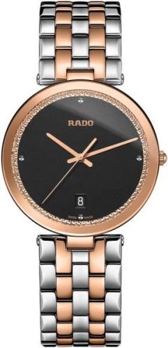 Rado Miesten kello R48869173 Florence Musta/Punakultasävyinen Ø38 mm