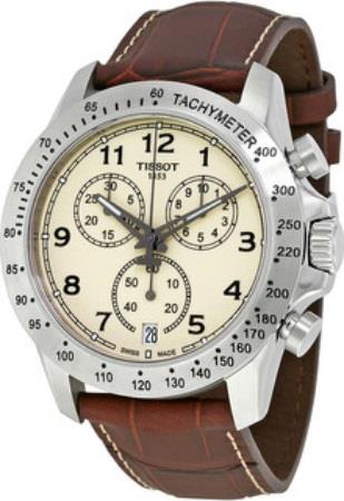 Tissot Miesten kello T106.417.16.262.00 V8 Beige/Nahka Ø43 mm