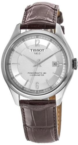 Tissot Miesten kello T108.408.16.037.00 T-Classic Hopea/Nahka Ø41 mm