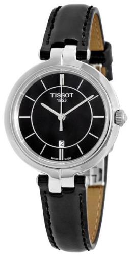 Tissot Naisten kello T094.210.16.051.00 T-Lady Flamingo Musta/Nahka