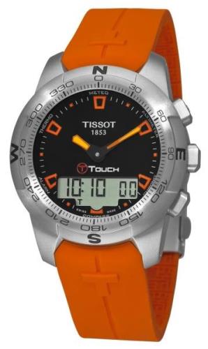 Tissot Miesten kello T047.420.17.051.01 Musta/Kumi Ø43 mm