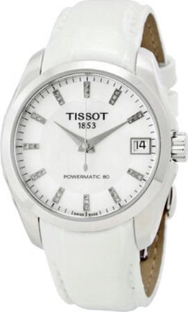 Tissot Naisten kello T035.207.16.116.00 T-Trend Valkoinen/Nahka Ø32