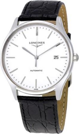 Longines Miesten kello L4.960.4.12.2 Lyre Valkoinen/Nahka Ø38.5 mm