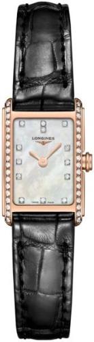 Longines Naisten kello L5.258.9.87.0 DolceVita Valkoinen/Nahka