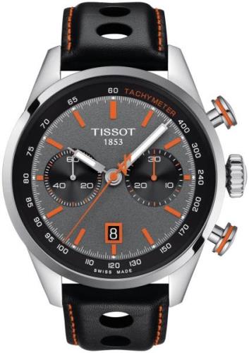 Tissot Miesten kello T123.427.16.081.00 Alpine On Board Harmaa/Nahka