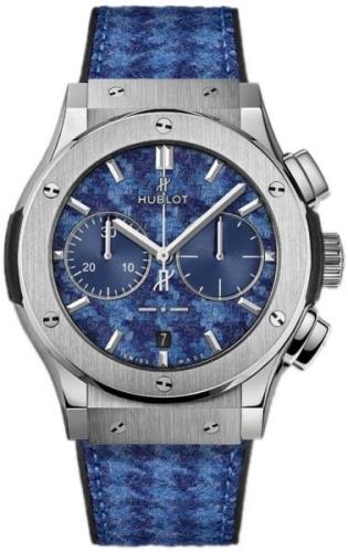 Hublot Miesten kello 521.NX.2710.NR.ITI18 Classic Fusion Sininen/Kumi