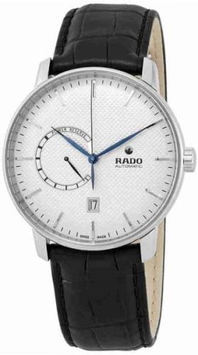 Rado Miesten kello R22878015 Coupole Valkoinen/Nahka Ø41 mm