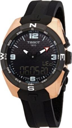 Tissot Miesten kello T091.420.47.207.04 T-Touch Musta/Kumi Ø45 mm