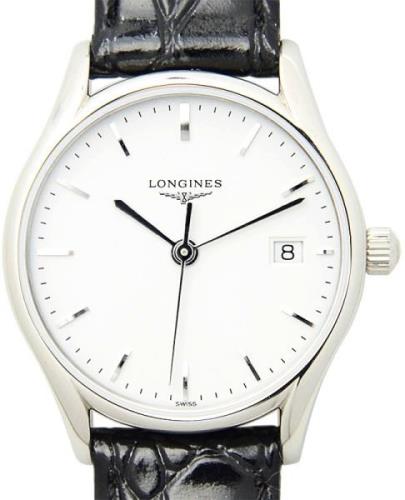 Longines Naisten kello L4.259.4.12.2 Lyre Valkoinen/Nahka Ø25 mm