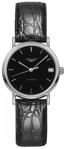 Longines Naisten kello L4.322.4.52.2 Grande Classique Musta/Nahka