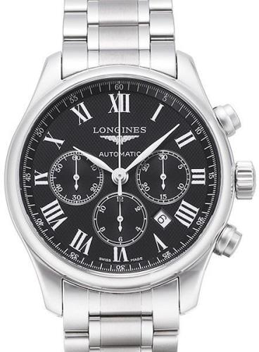 Longines Miesten kello L2.859.4.51.6 Master Musta/Teräs Ø44 mm