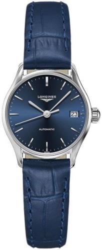 Longines Naisten kello L4.360.4.92.2 Lyre Sininen/Nahka Ø25 mm