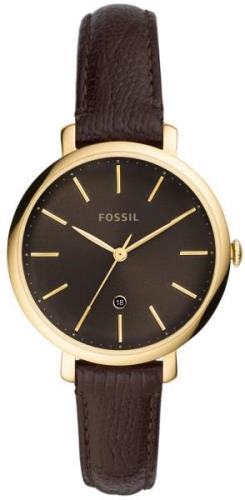 Fossil Naisten kello ES4969 Jacqueline Musta/Nahka Ø36 mm