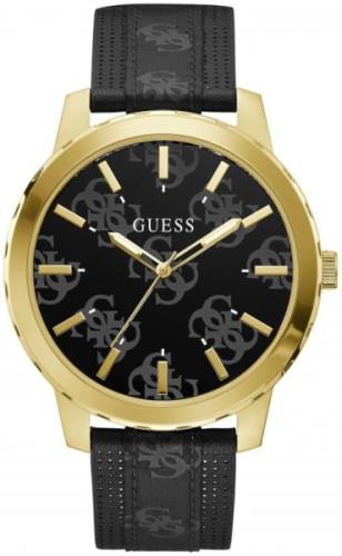 Guess Miesten kello GW0201G1 Musta/Nahka Ø48 mm