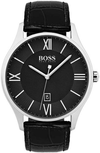 Hugo Boss Miesten kello 1513485 Musta/Nahka Ø44 mm