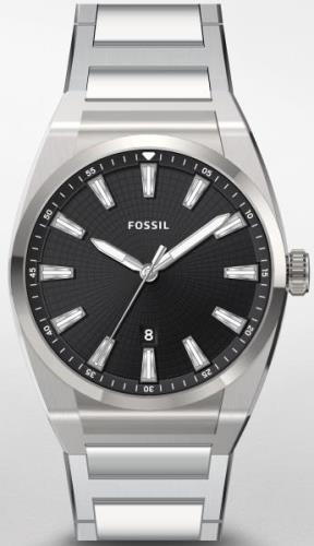 Fossil Miesten kello FS5821 Everett 3 Musta/Teräs Ø42 mm