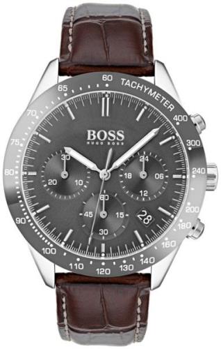 Hugo Boss Miesten kello 1513598 Talent Harmaa/Nahka Ø42 mm