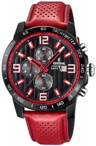 Festina Miesten kello F20339-5 Sport Musta/Nahka Ø45 mm