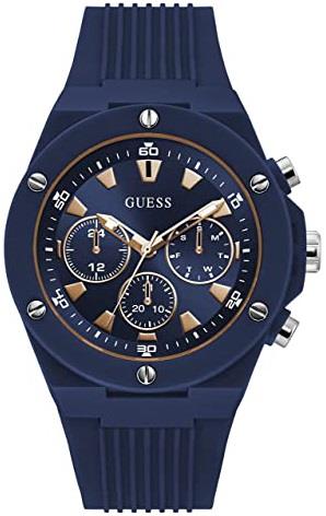 Guess Miesten kello GW0268G3 Poseidon Sininen/Kumi Ø47 mm