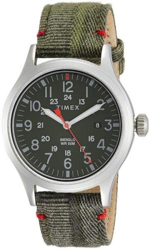 Timex Miesten kello TW2R60900 Vihreä/Nahka Ø40 mm