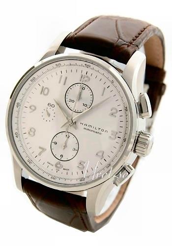 Hamilton Miesten kello H32716553 Jazzmaster Hopea/Nahka Ø44 mm