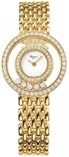 Chopard Naisten kello 205691-0001 Ladies Happy Diamonds Valkoinen/18K