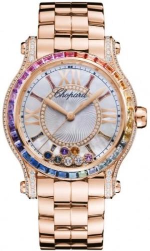 Chopard Naisten kello 274891-5008 Happy Sport 18K punakultaa Ø36 mm