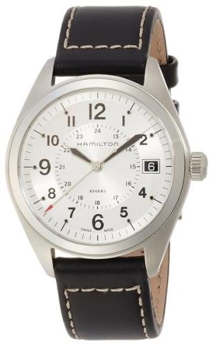 Hamilton Miesten kello H68551753 Khaki Hopea/Nahka Ø40 mm