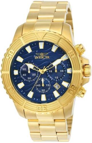 Invicta Miesten kello 24001 Pro Diver Sininen/Kullansävytetty teräs