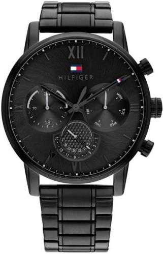 Tommy Hilfiger Miesten kello 1791879 Sullivan Musta/Teräs Ø44 mm