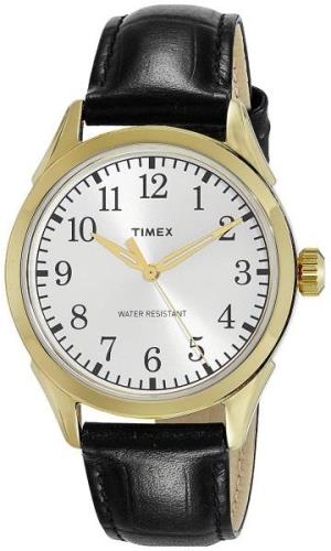 Timex Miesten kello TW2P99600 Classic Elevated Valkoinen/Nahka Ø40 mm