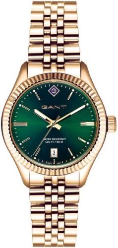 Gant Naisten kello G136011 Sussex Vihreä/Punakultasävyinen Ø34 mm