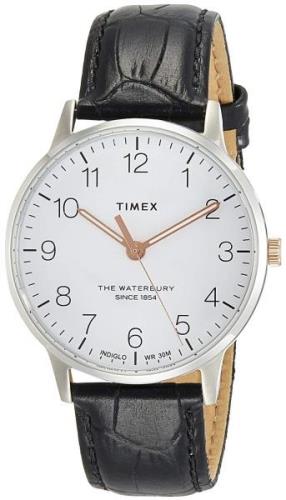 Timex Miesten kello TW2R71300 Valkoinen/Nahka Ø40 mm